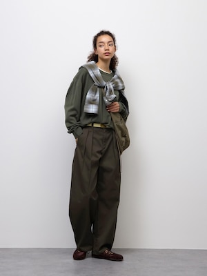 Chino Pleated Barrel Pants | UL