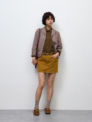 Low Waist Denim Mini Skirt | CL
