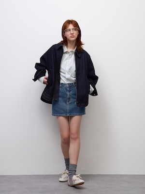 Low Waist Denim Mini Skirt | CL