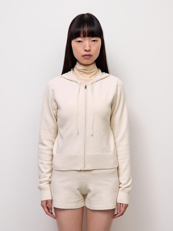 Knitted Full-zip Hoodie | CZ