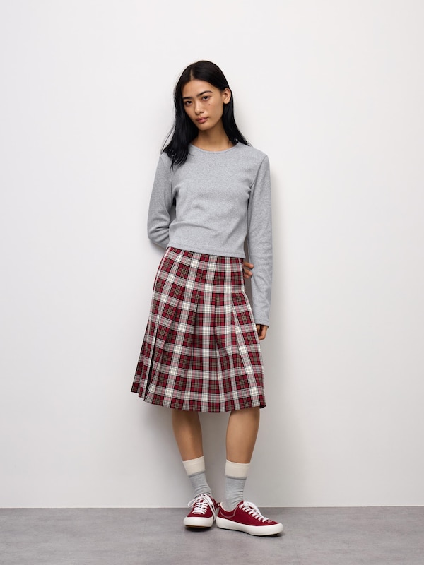 Ribbed Cropped T-Shirt | Long | PF