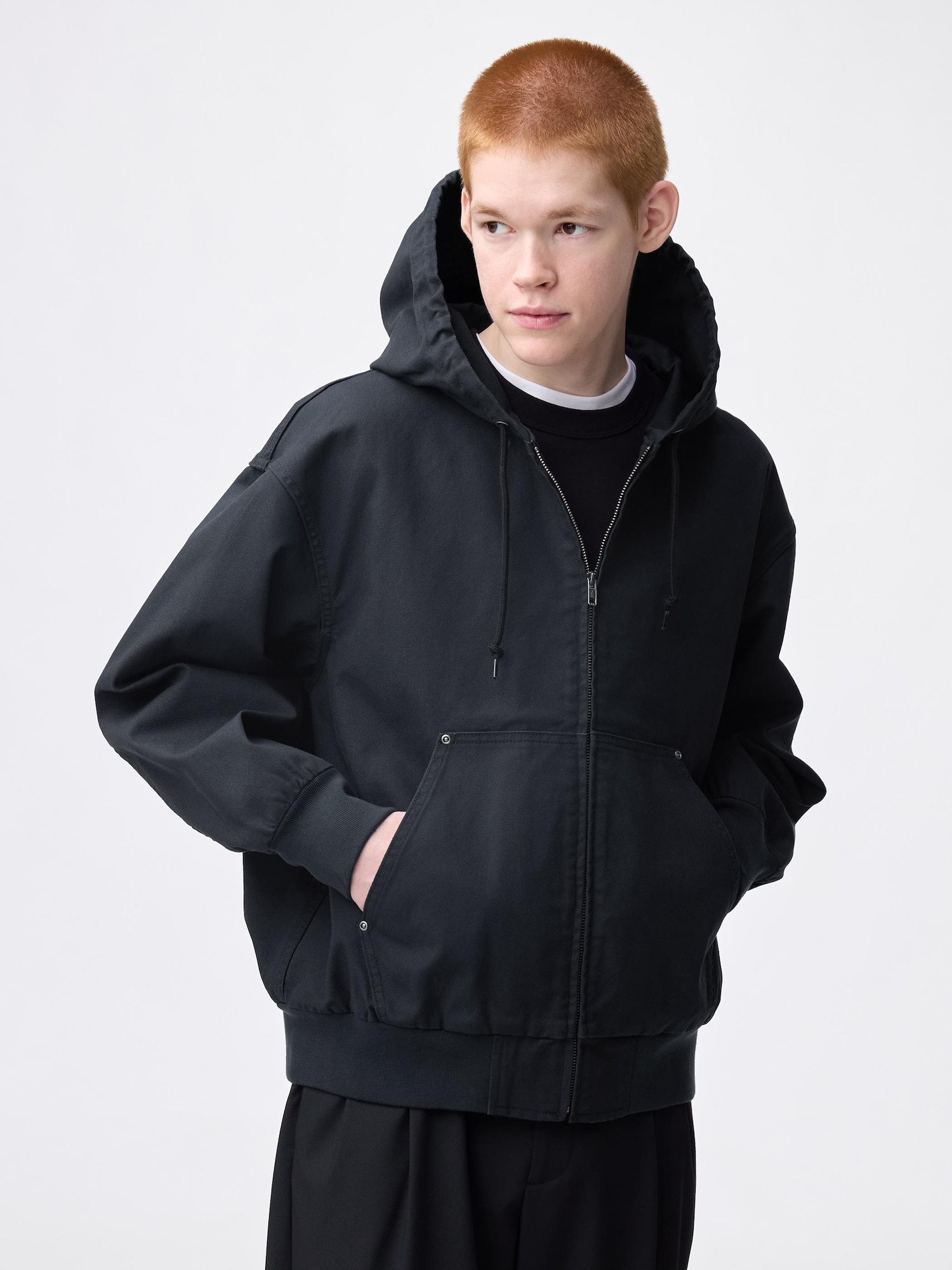 Men's Cotton Zip Up Parka | GU US