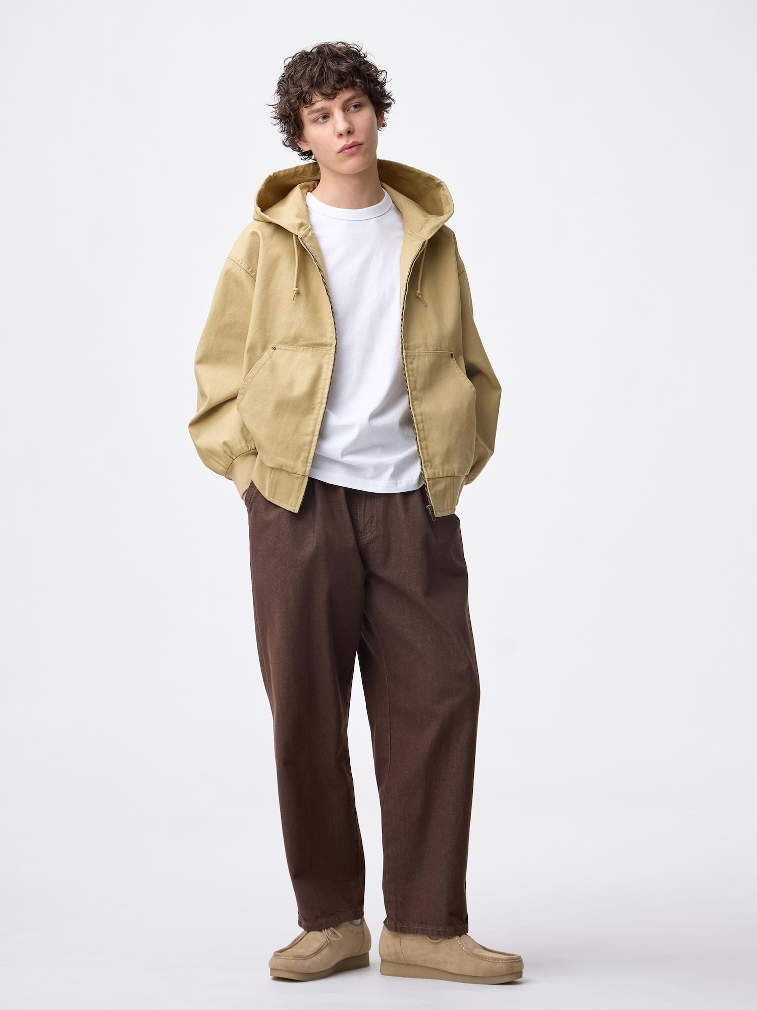 Men's Cotton Zip Up Parka | GU US