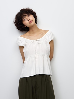 Gathered Peplum Blouse | Sleeveless