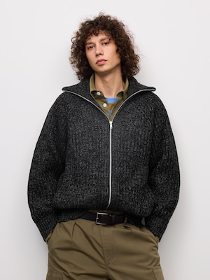 Chunky Knit Full-Zip Jacket | UL