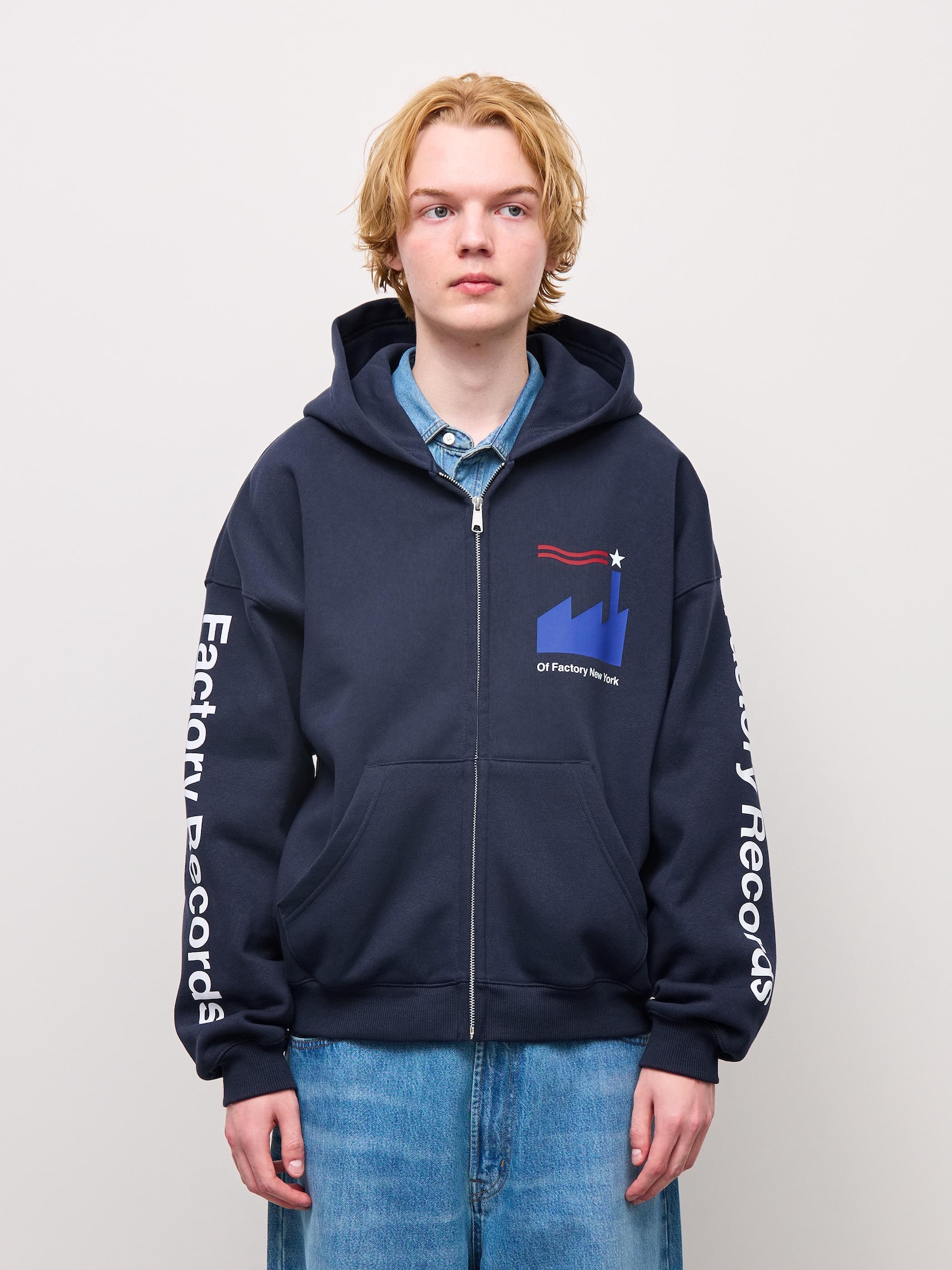 Unisex Heavy Weight Sweat Full-Zip Hoodie | Factory Records | GU US