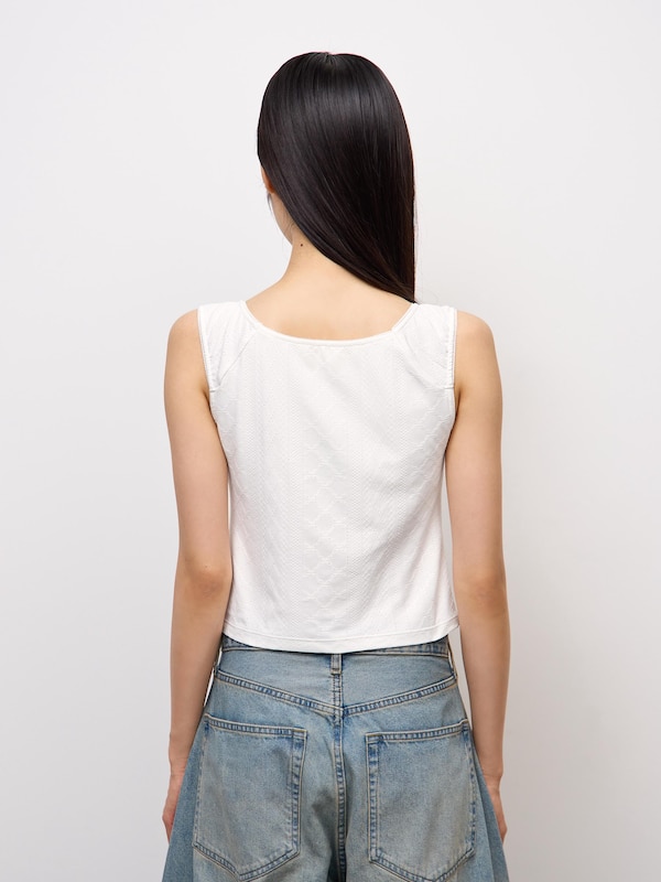 Bra-Feel Lacy Jacquard Tank Top