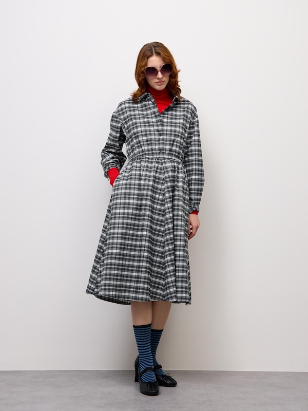 flared shirt dress Fit & Flare to piece for effortless Norma Kamali Oversized NK Flared
