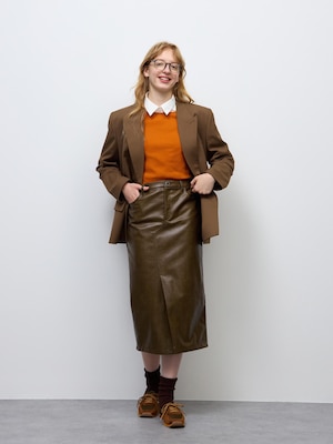 Faux Leather Pencil Skirt | CL