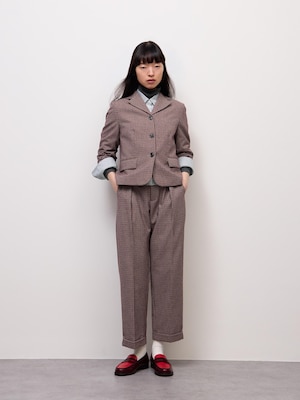 Pleated Tapered Pants | Check | CL