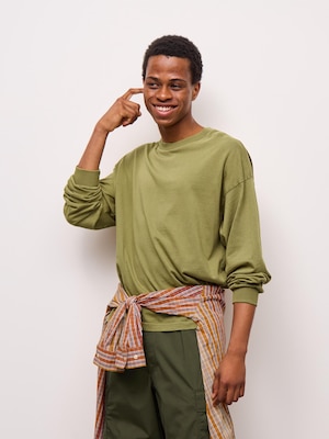 Washed Cotton Boxy T-Shirt | Long | UL