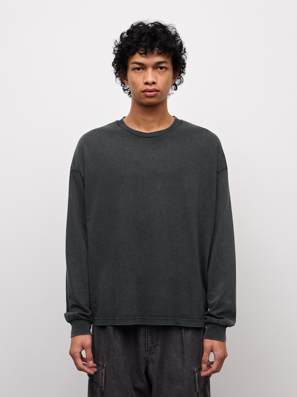 Washed Cotton Boxy T-Shirt | Long | UL