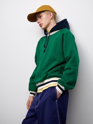 Heavy Weight Sweat Cocoon Hoodie | Bicolor | ST