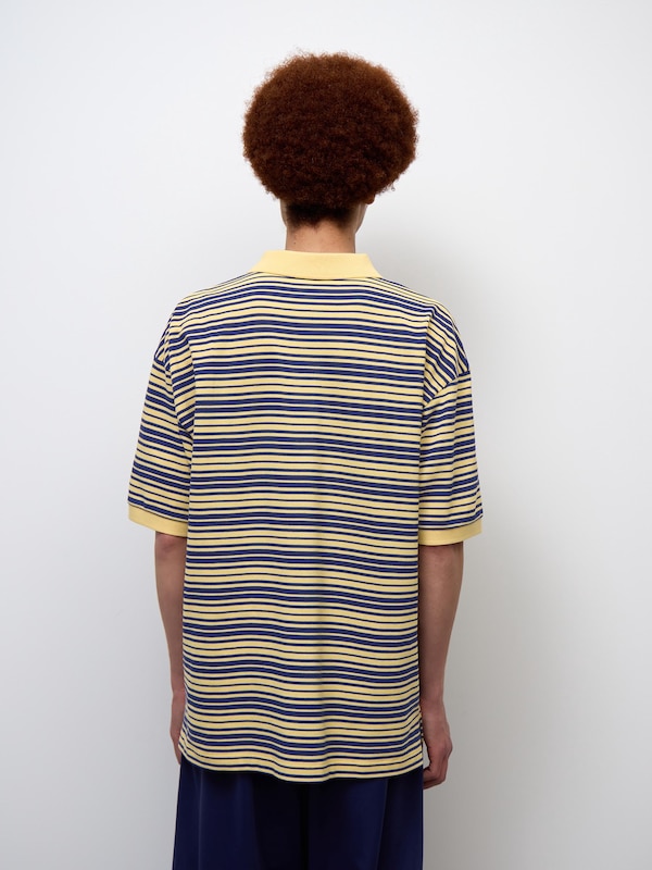 Dry Oversized Polo Shirt Halfslv | Stripe | ST