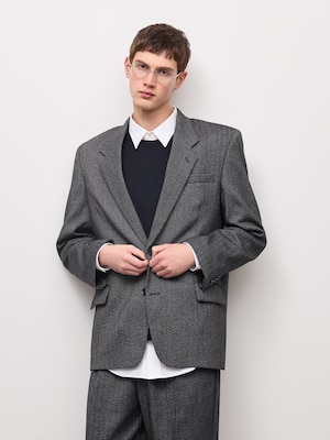 Oversized Tailored Jacket | Patterned | MN