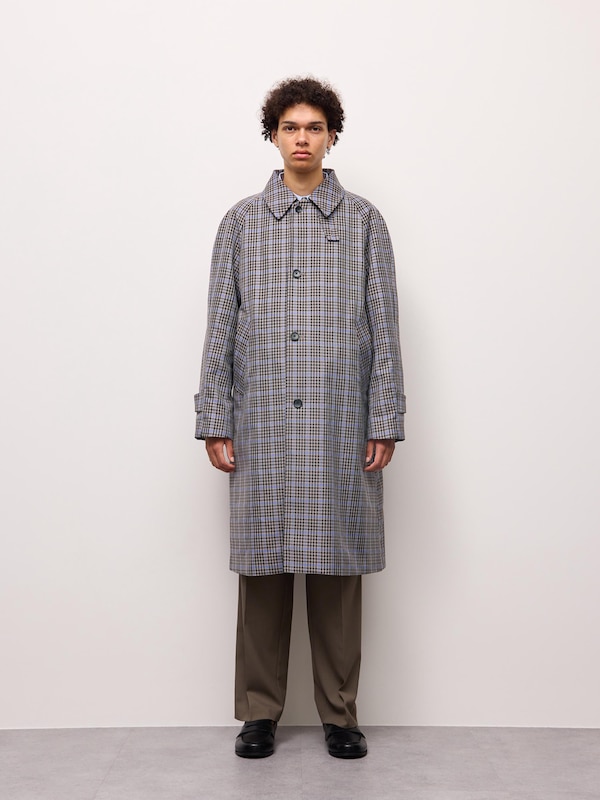 Checked Balmacaan Coat | CL