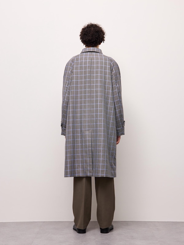 Checked Balmacaan Coat | CL