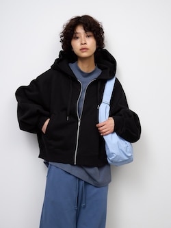 Sweat Balloon Sleeve Full-Zip Hoodie | UL