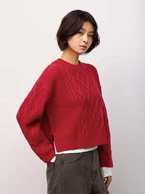 Cable Back Ribbon Sweater | by rokh