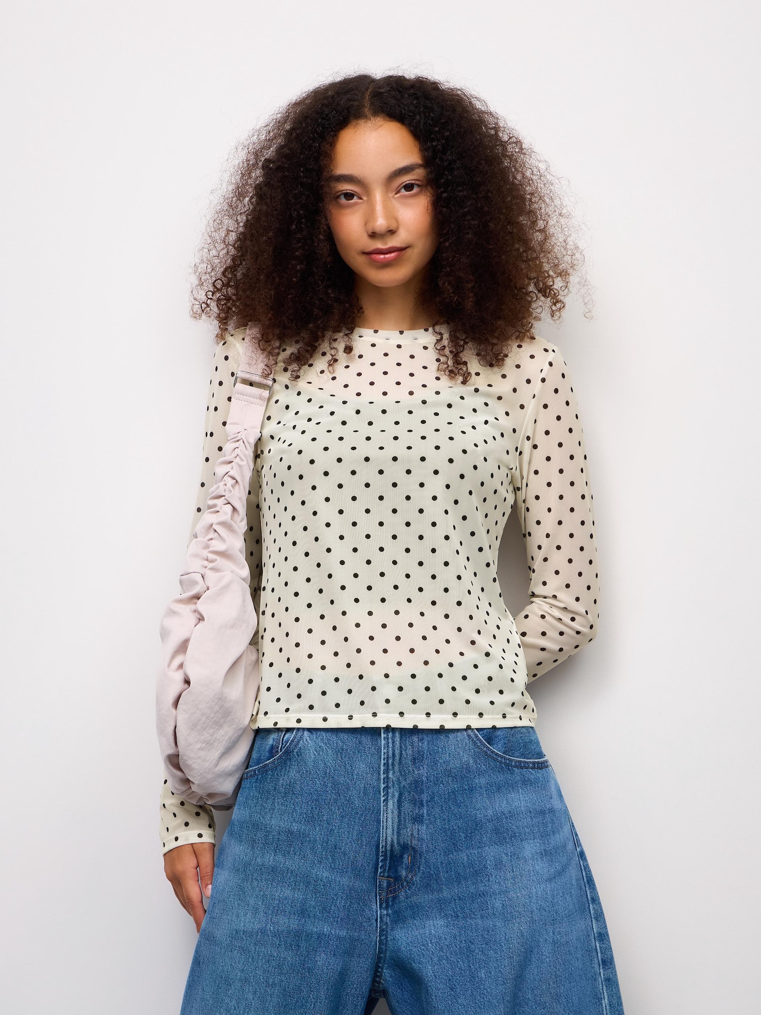 Women's Sheer Dot T-Shirt | Long | PF | GU US