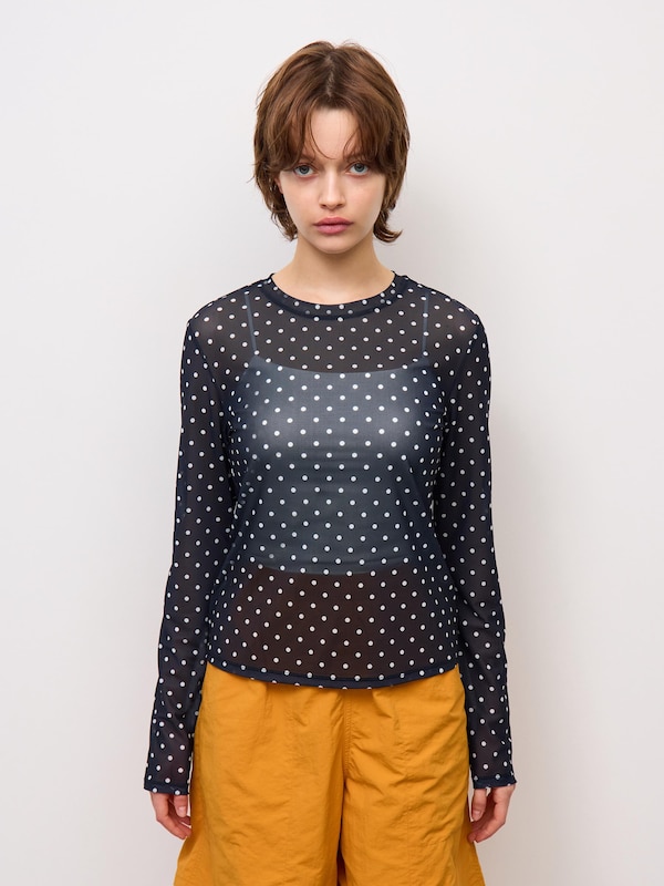 Sheer Dot T-Shirt | Long | PF