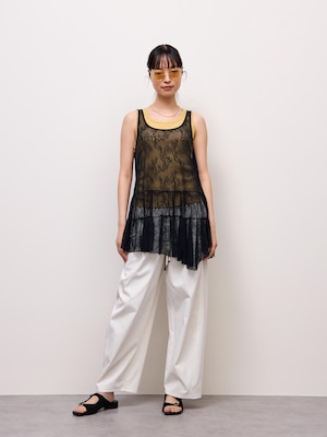 Lace Asymmetric Hem Tunic | Q