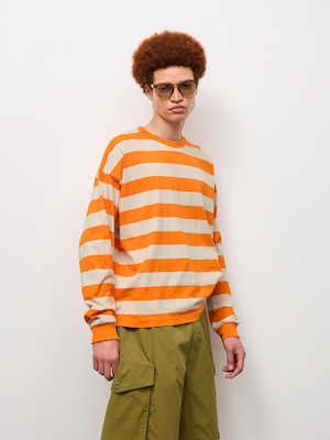 Cotton Boxy T-shirt | Long | Stripe | JP | UL