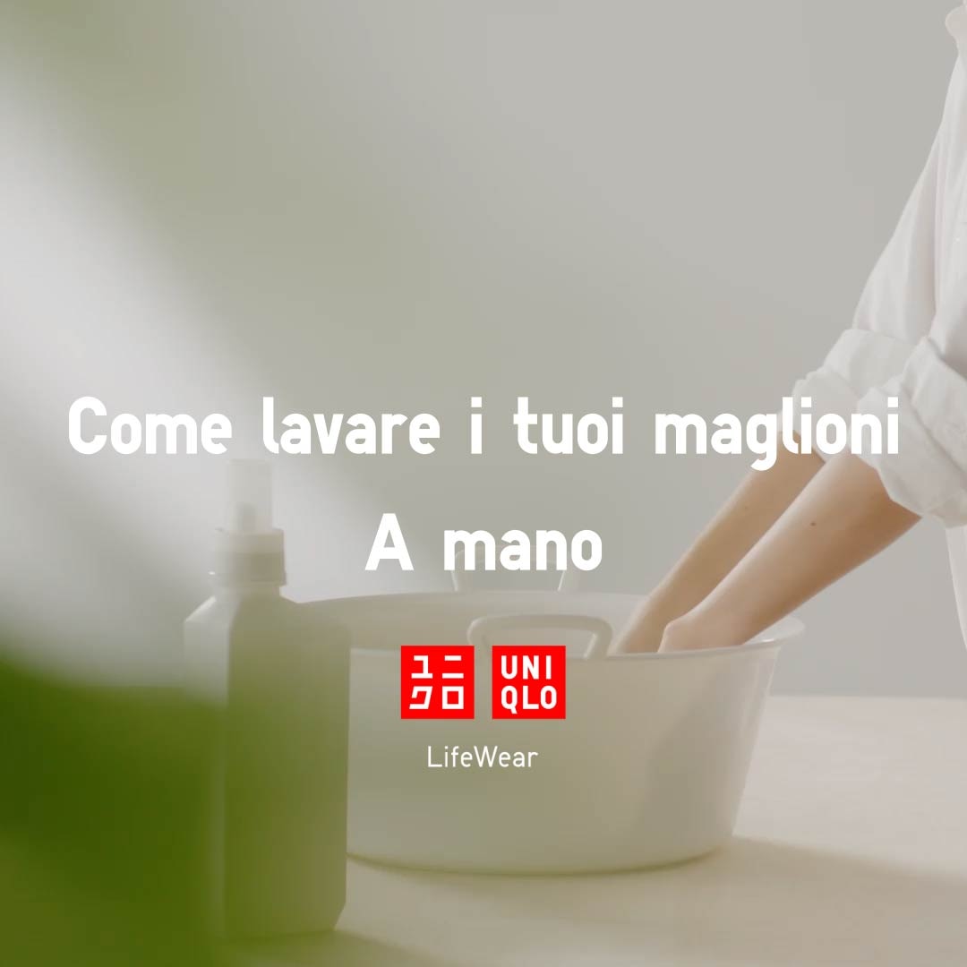 Maglione viene lavato a mano