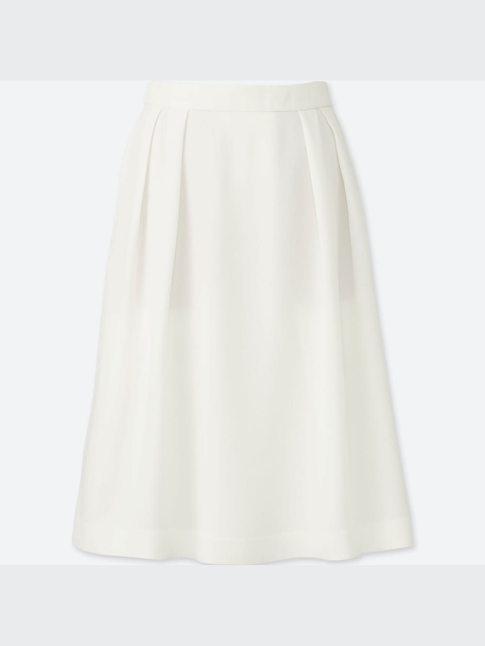 ユニクロ公式 | ハイウエストクレープタックスカートのレビュー 