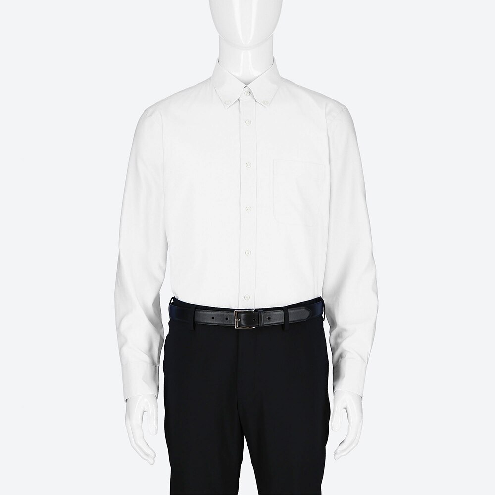 ファインクロスオックスフォードシャツ ボタンダウンカラー ｍサイズ 長袖 Men ユニクロ