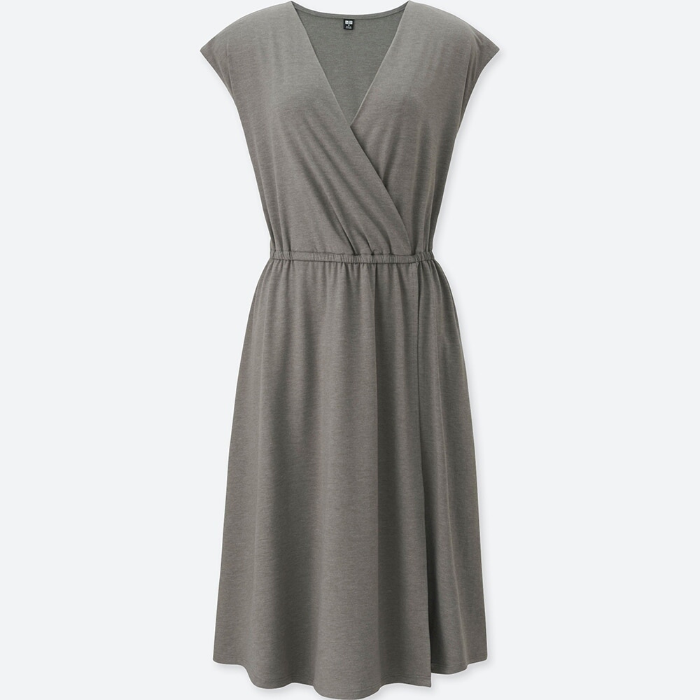 お客様のレビュー カットソーカシュクールワンピース ノースリーブ ユニクロ