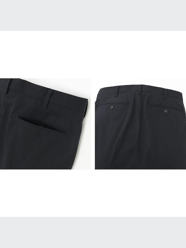 ストレッチウールスリムフィットパンツ（オールシーズン）