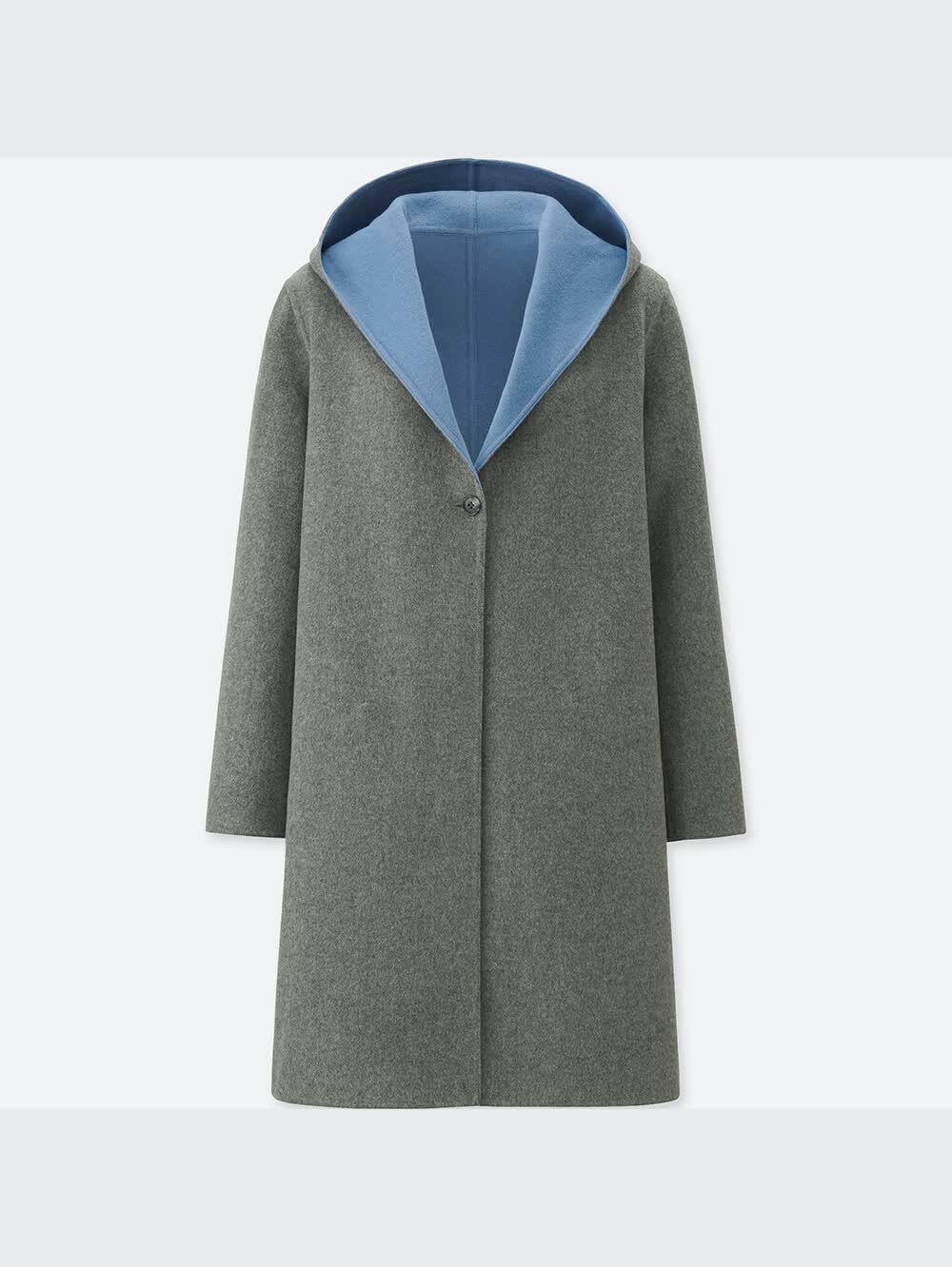 UNIQLO - ユニクロ ダブルフェイスフーデットコートの通販 by