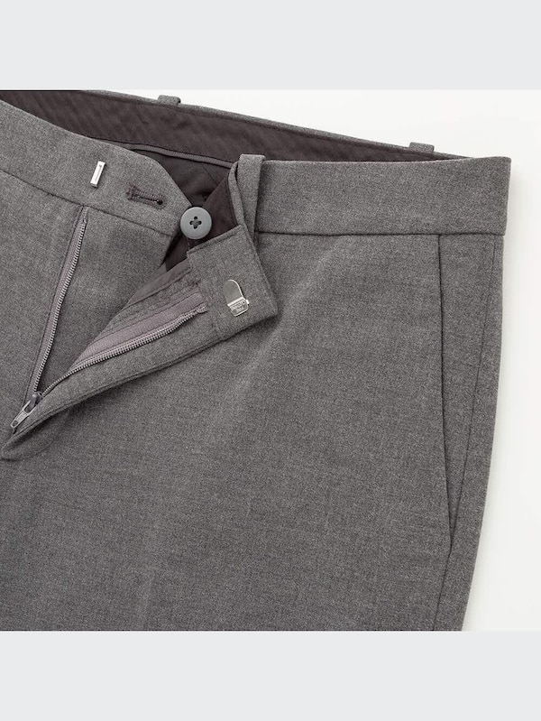 ストレッチテーパードアンクルパンツ（無地・ストライプ・股下72cm）