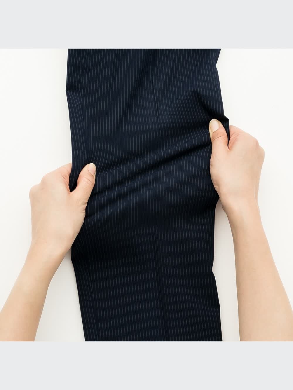 ユニクロ公式 | ストレッチテーパードアンクルパンツ（無地