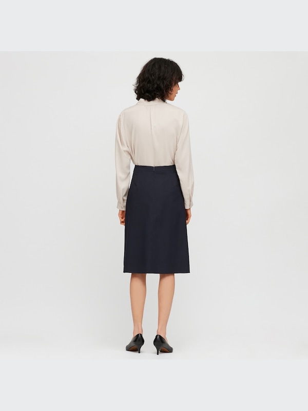 ストレッチフレアスカート（無地・ストライプ・ロング丈・61～63cm）