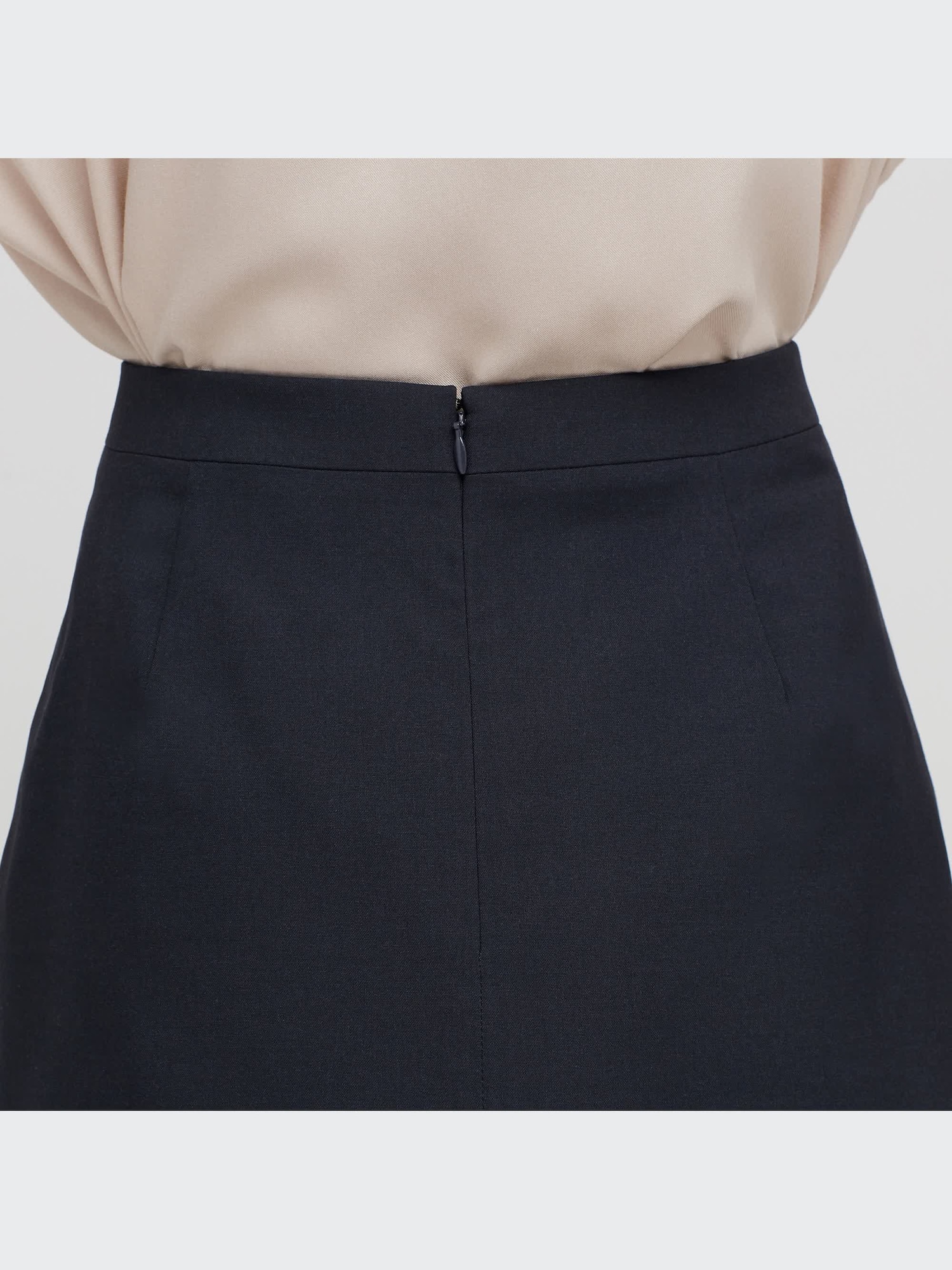 UNIQLO ユニクロ ウールフレアスカート【S】グレー 秋冬 シック