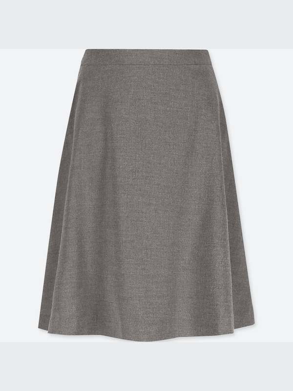 ストレッチフレアスカート（無地・ストライプ・ミドル丈・55～57cm）