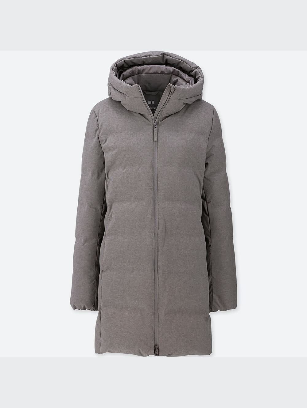 UNIQLO　ユニクロ　シームレスダウンショートコート　グレー　M ユニクロ公式 | シームレスダウンショートコート(レディース)