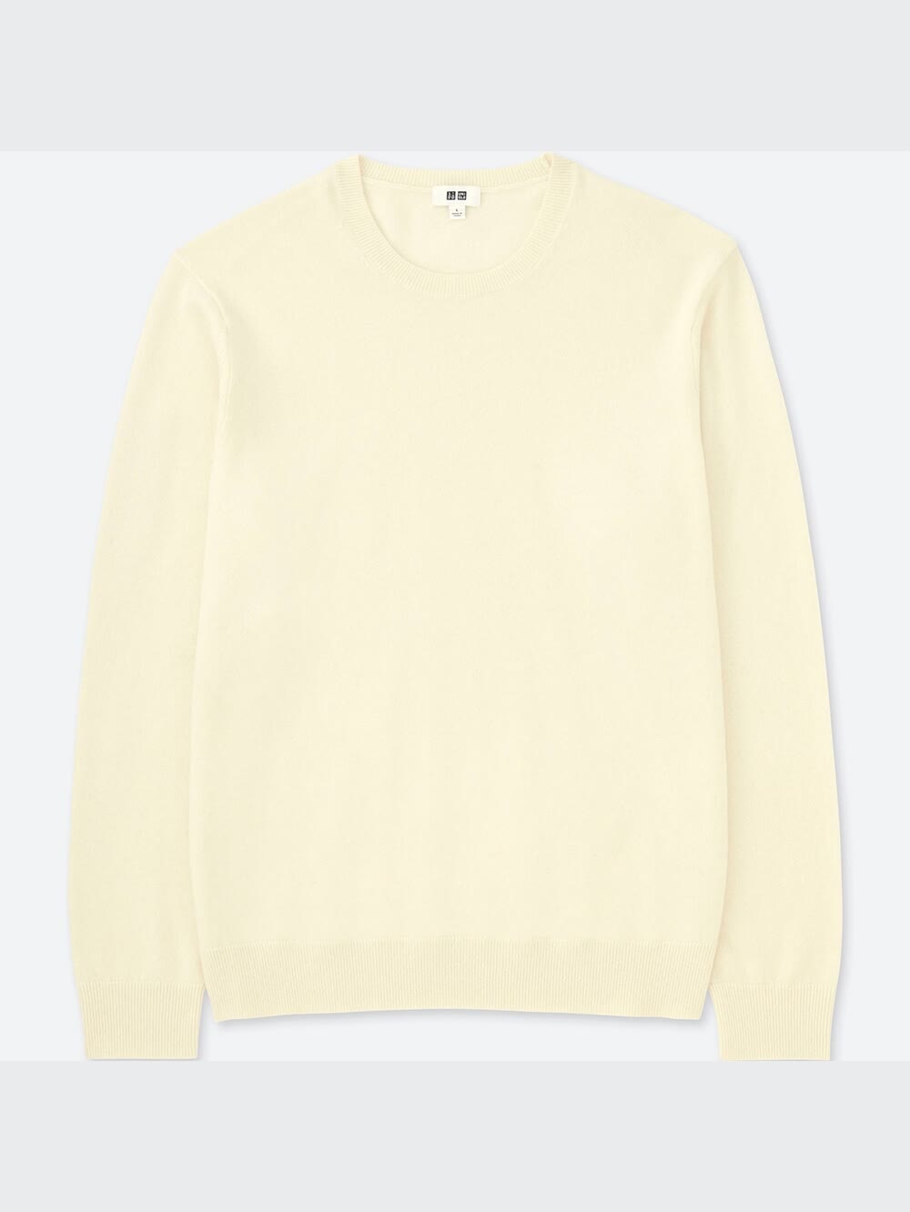 UNIQLO - すぐ発送！ユニクロ　イネス　カシミヤクールネックセーター　白　Ｌ ユニクロ公式 | スフレヤーンクルーネックセーター