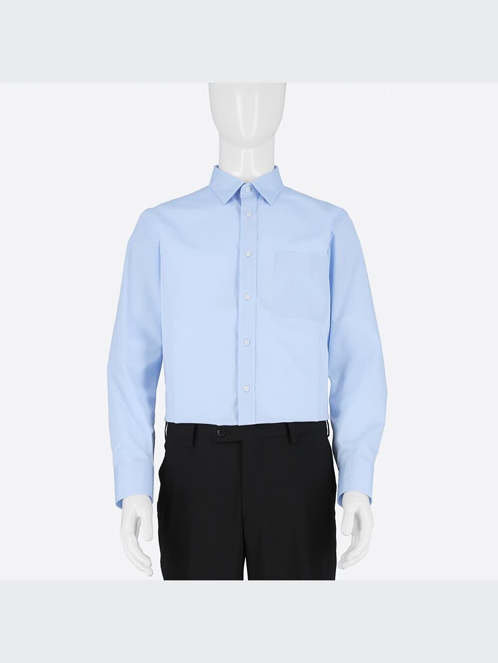 ヤス　新品未開封品(デラックスサイズ) 100体限定 ユニクロ公式 | ファインクロスブロードシャツ（レギュラーカラー・長袖）