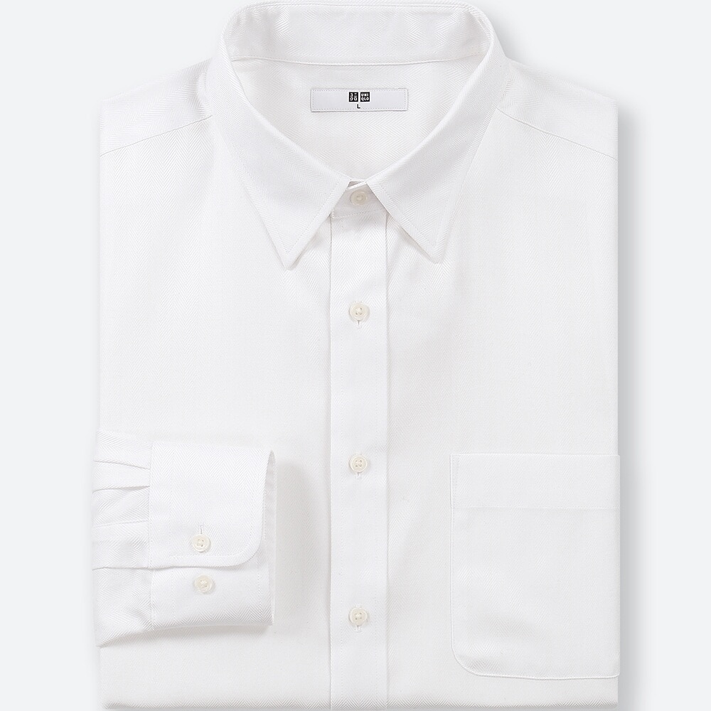 ユニクロ公式 | ファインクロスドビーシャツ（レギュラーカラー・長袖）