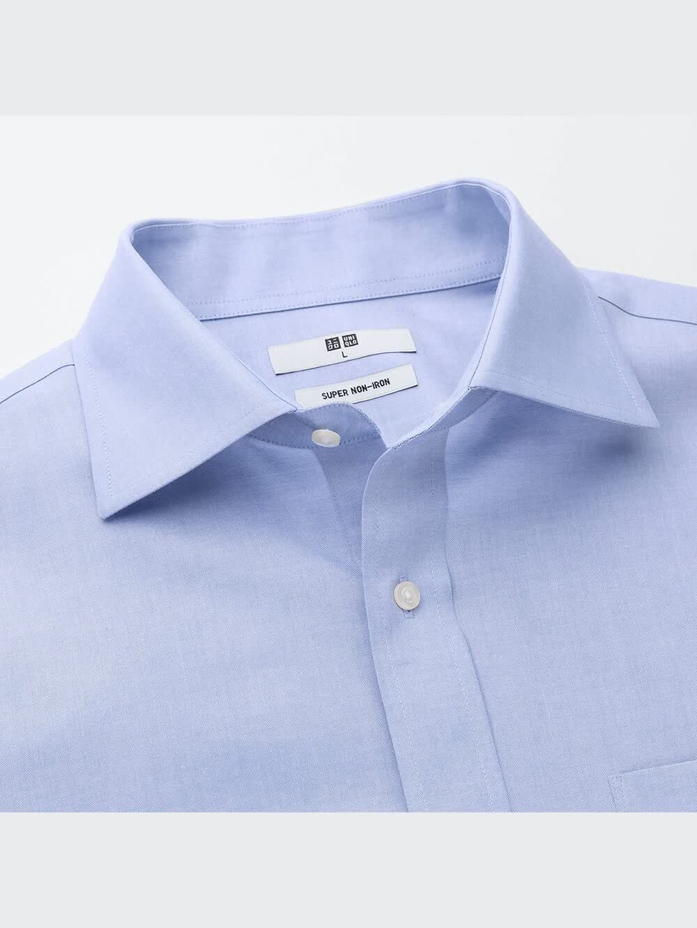 UNIQLOファインクロスノーアイロンシャツ長袖XL未使用品3点 新品タグ付】UNIQLO ファインクロススーパーノンアイロンシャツ