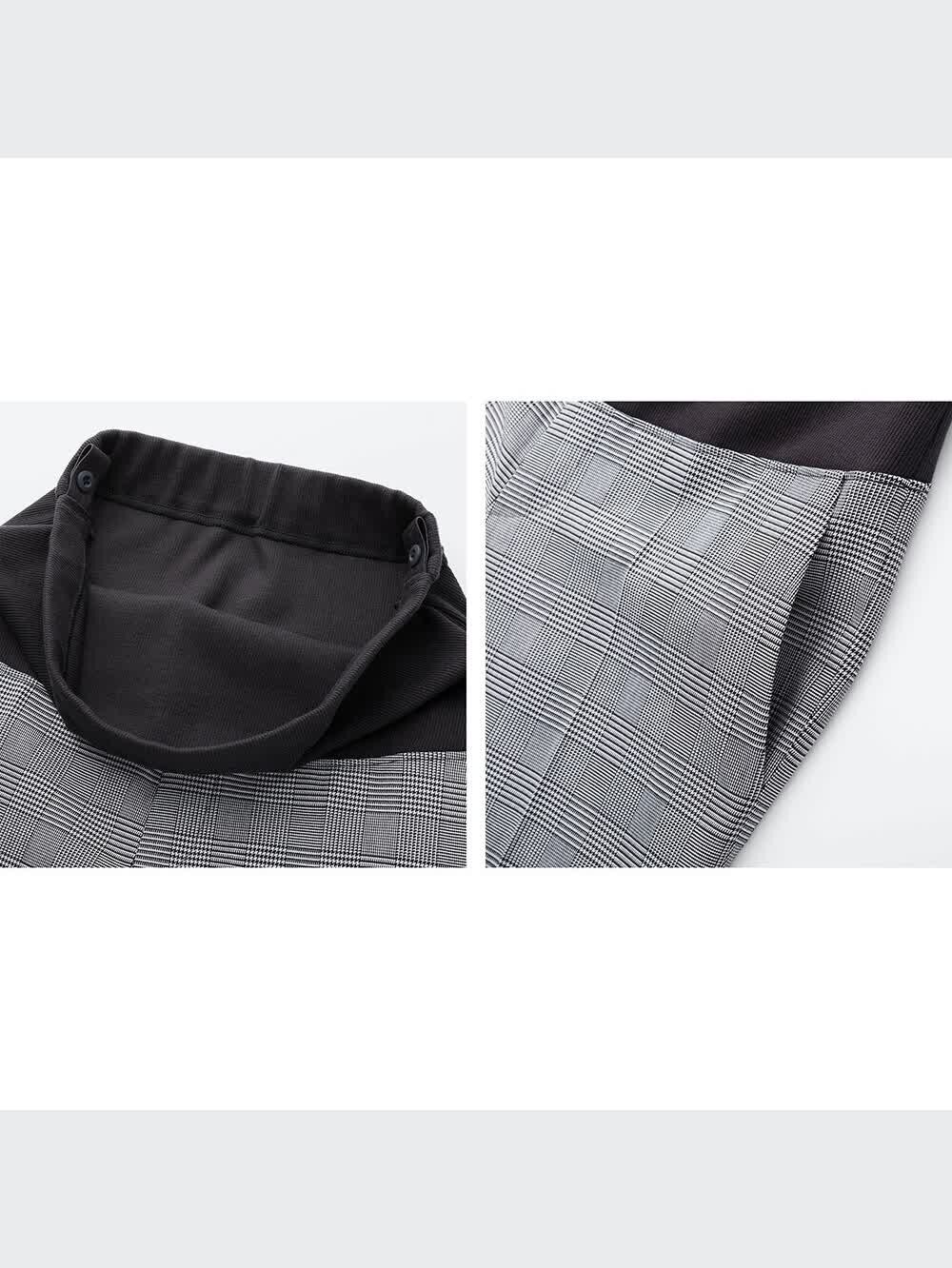 英出品 ユニクロ公式 | マタニティEZYアンクルパンツ（グレンチェック）