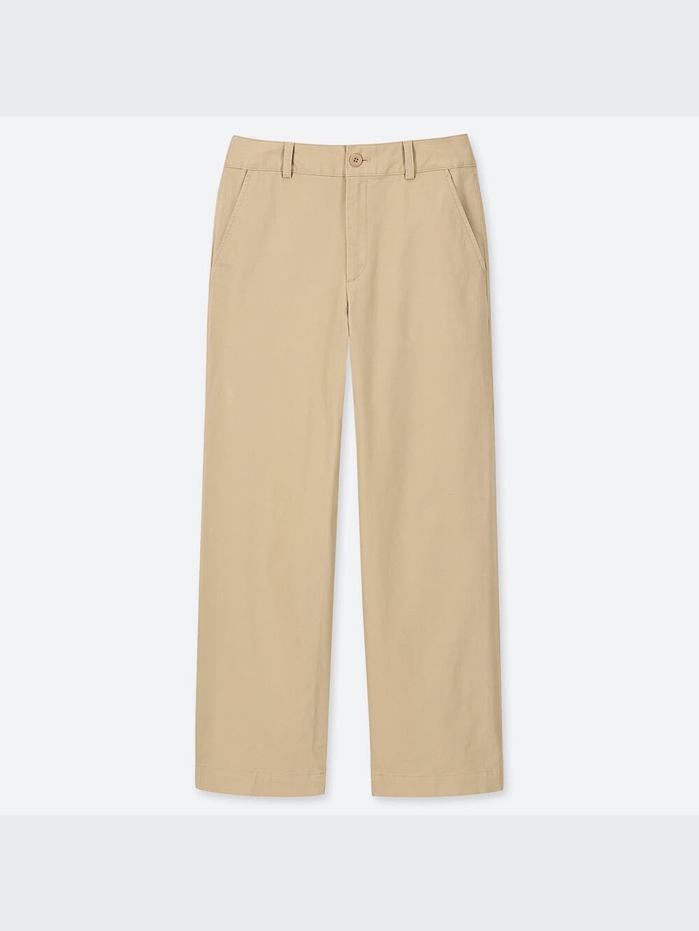 ご注文商品 ユニクロ公式 | ハイウエストチノワイドストレートパンツ（丈標準69