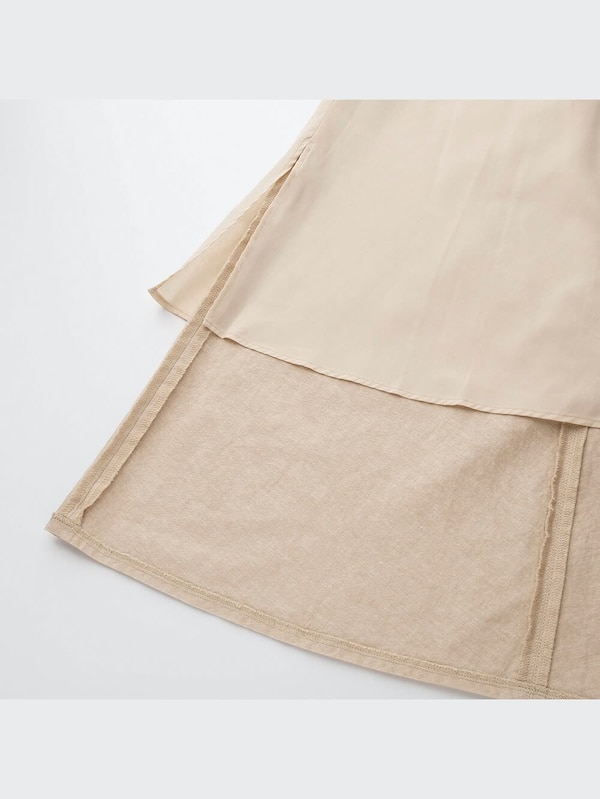リネンコットンロングスカート（丈標準80～84cm）