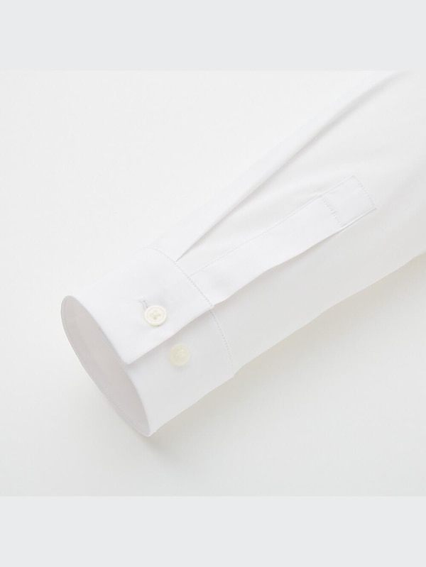 スーピマコットンストレッチピンタックシャツ（長袖）