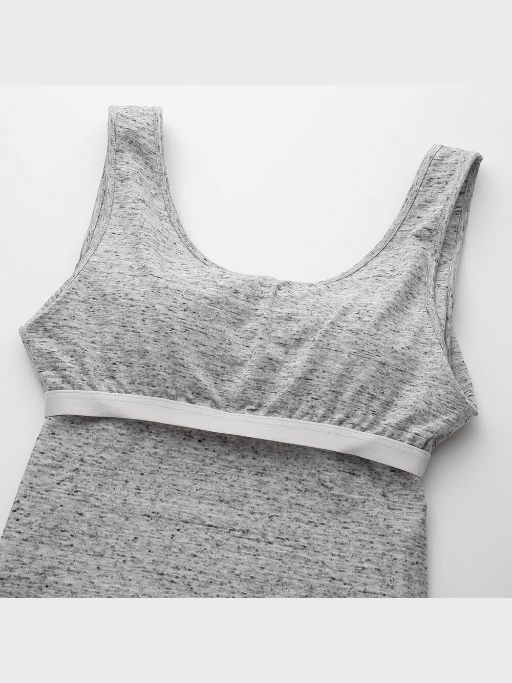 ユニクロ公式 | ロングブラワンピース（ノースリーブ）