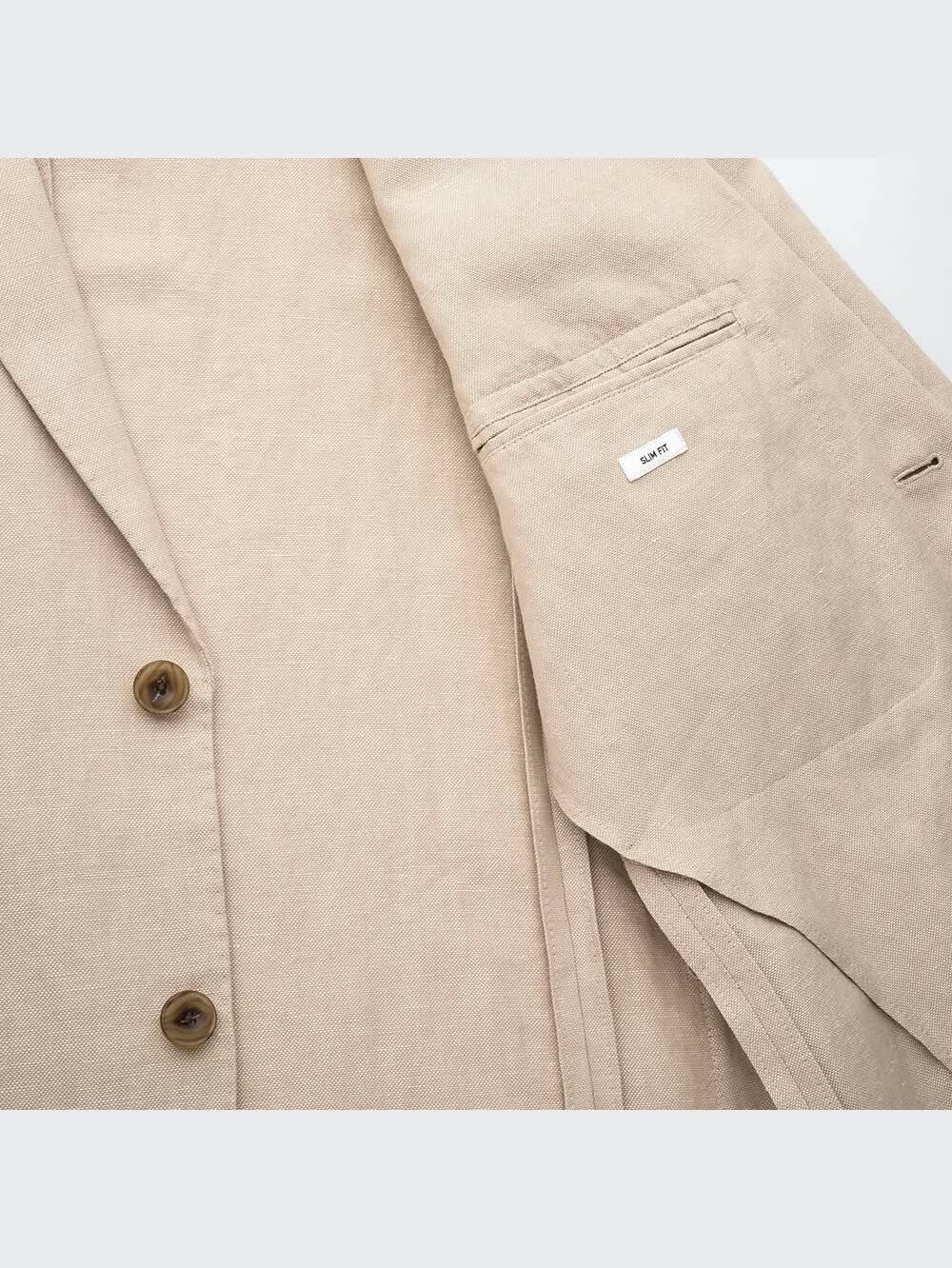 ユニクロ公式 | リネンコットンスリムフィットジャケット