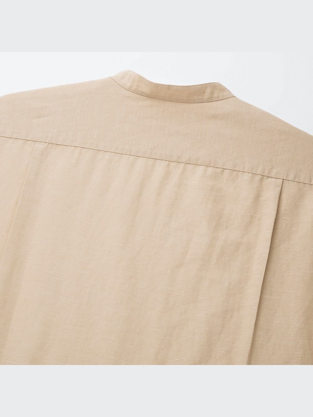 ユニクロ公式 | リネンコットンスタンドカラーシャツ（長袖）